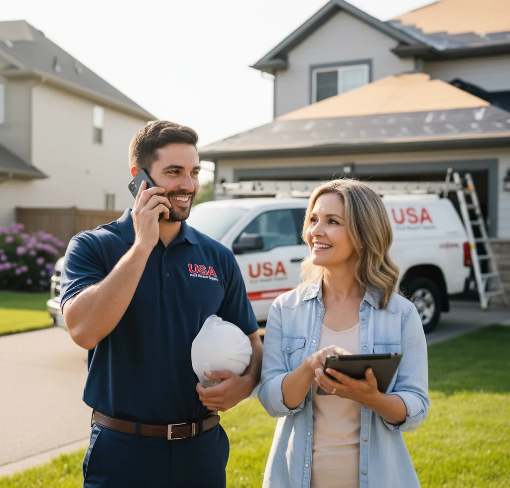 USA Roof Repair Experts customer support in Sinton